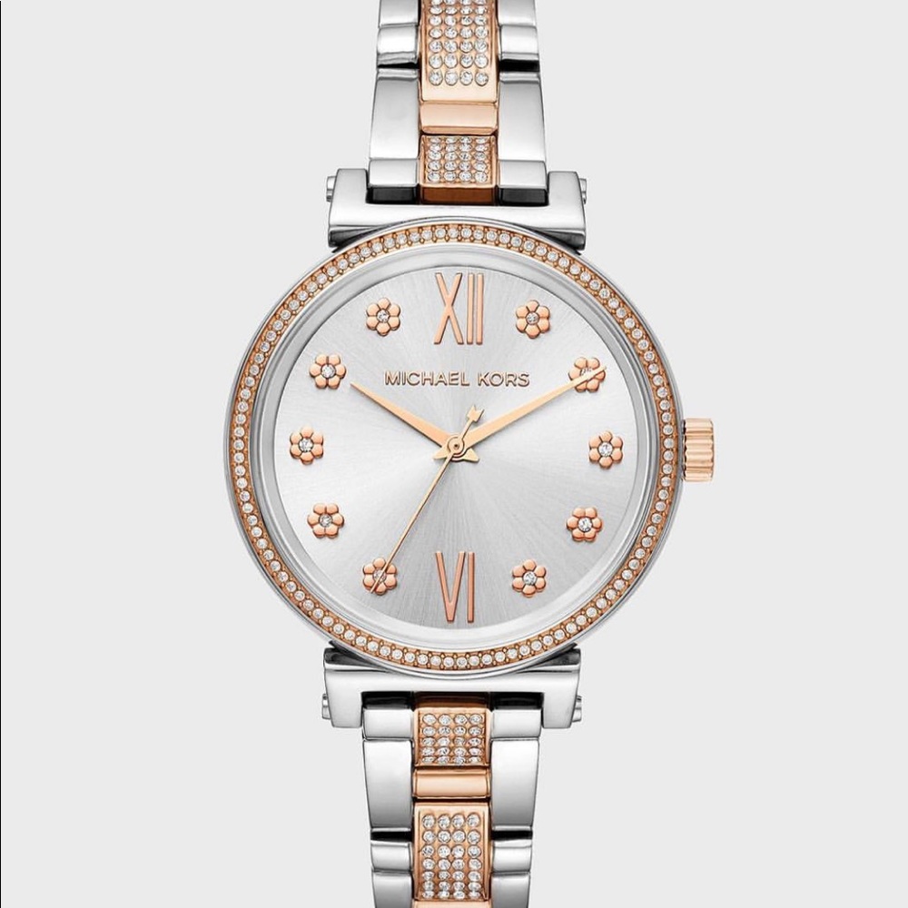 NWT MK Two tone watch